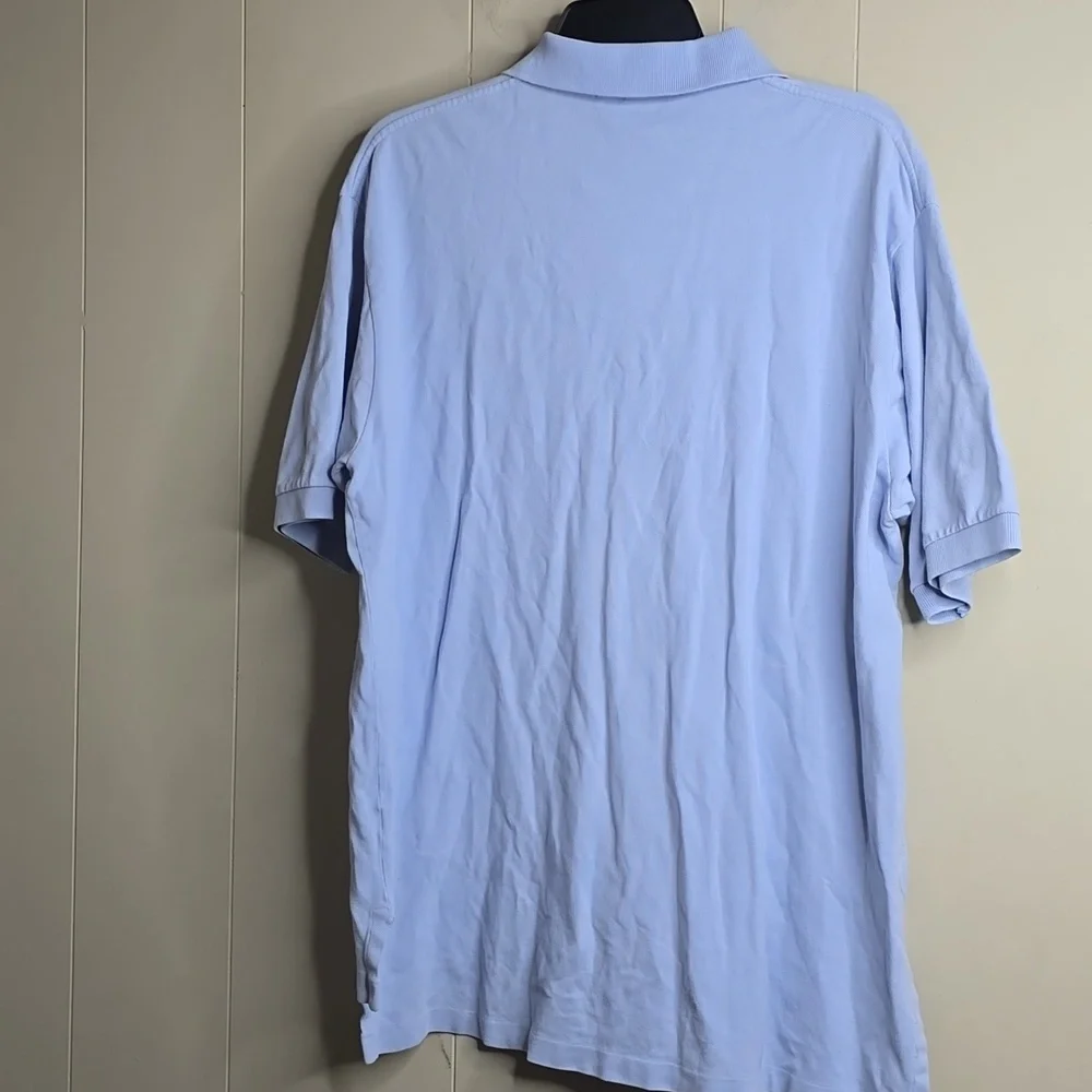 Polo by Ralph Lauren Men's Light Blue Polo Shirt Large